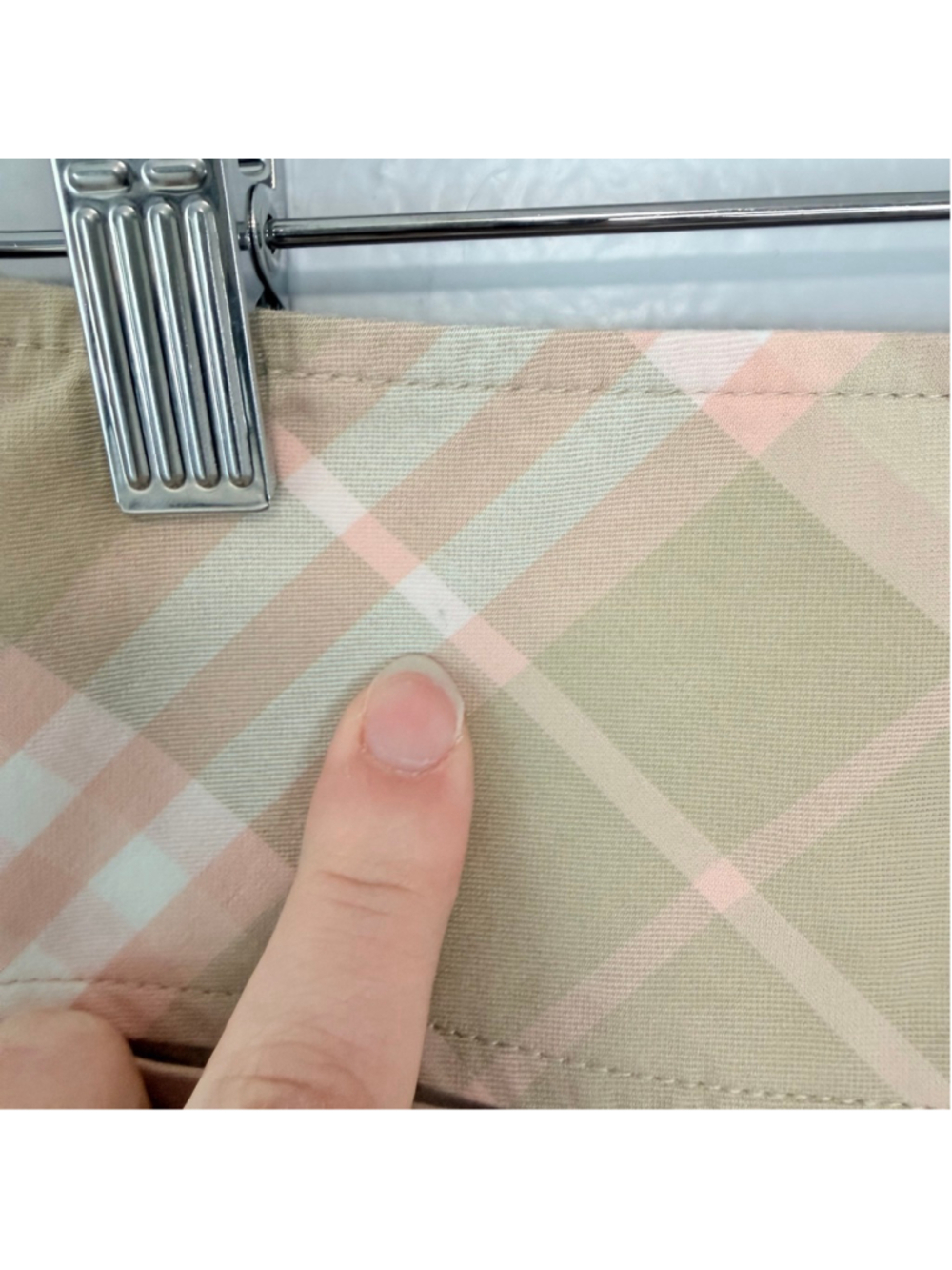Burberry London Tan Pink Nova Check Plaid A-Line Skirt Women's Size 8 Heritage - Picture 6 of 9